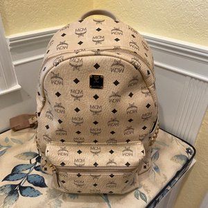 Medium Stark Visetos Coated Canvas Backpack